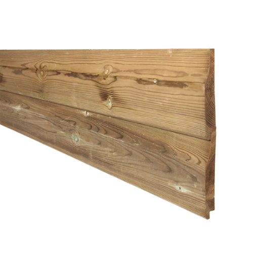 Picture of ex. 25 X 150mm X 4.8m SHIPLAP - TREATED
130mm COVER, 20.5mm FINISHED THICKNESS
THIS PROFILE SHOULD BE USED HORIZONTALLY