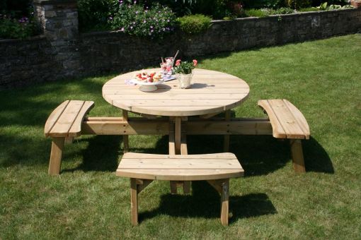 Picture of HUTTON LARGE CIRCULAR PICNIC TABLE - Special Order