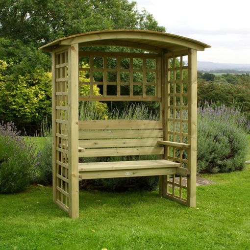 Picture of NORTHWOOD ARBOUR WITH SEAT -  TREATED - Special Order 