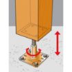 Picture of ADJUSTABLE ELEVATED POST BASE - PPRC