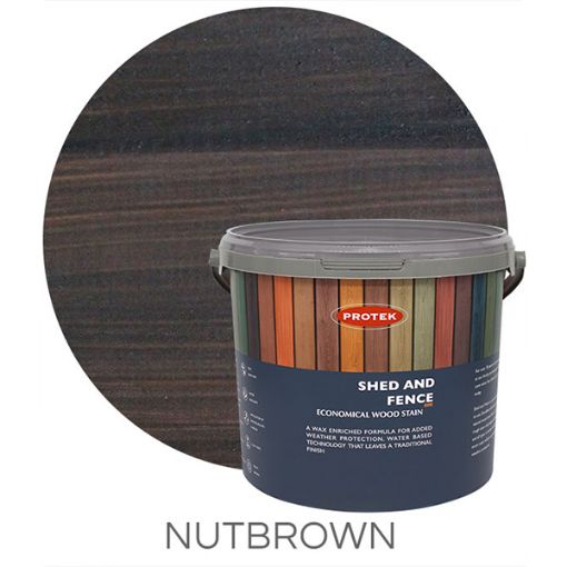 Picture of PROTEK SHED & FENCE - 5.0 LITRE - NUT BROWN