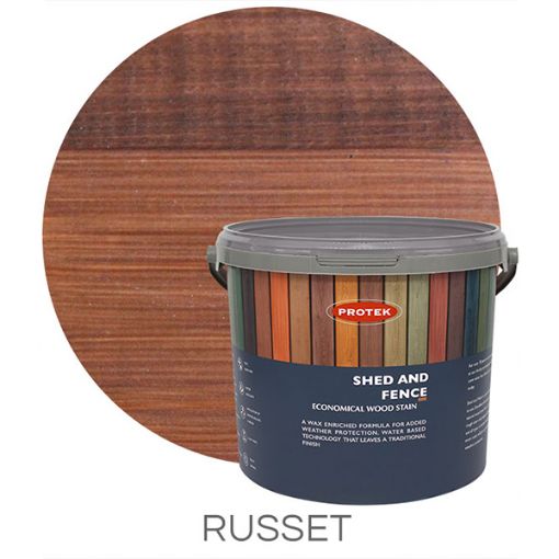 Picture of PROTEK SHED & FENCE - 5.0 LITRE - RUSSET