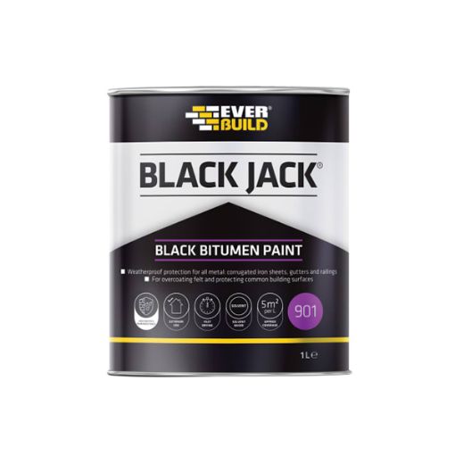 Picture of 1 LTR. BLACK JACK 901 BITUMEN PAINT