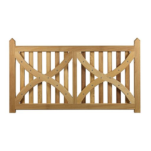 Picture of JUBILEE GATE - MADE TO ORDER
- LEAD TIME APPROXIMATELY 8 - 10 WEEKS FROM ORDER
- MANUFACTURER RECOMMENDS 3 COATS OF RESTOL WOOD OIL OR SIMILAR PRIOR TO FITTING