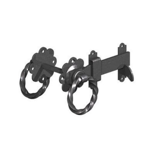 Picture of 150mm TWISTED RING GATE LATCH - BLACK