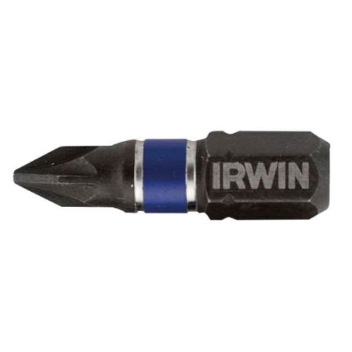 Picture of PZ2 x 25mm (PK 10)  IRWIN POZI IMPACT SCREWDRIVER BITS