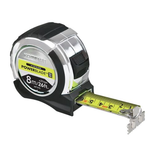 Picture of KOMELON POWERBLADE TAPE MEASURE - 8m/26ft (Width 27mm)