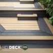 Picture of 22.5 X 143mm X 3.6m COMPOSITE PRIME HD DECK DUAL - SLATE & NATURAL OAK
To validate the product warranty:
- All deck boards must be installed in accordance with the Composite Prime HD Deck Dual fitting guide
- You must register your decking at composite-prime.com/register-warranty/ within 45 days of purchase