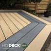 Picture of 22.5 X 143mm X 3.6m COMPOSITE PRIME HD DECK DUAL - SLATE & NATURAL OAK
To validate the product warranty:
- All deck boards must be installed in accordance with the Composite Prime HD Deck Dual fitting guide
- You must register your decking at composite-prime.com/register-warranty/ within 45 days of purchase