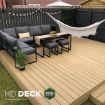 Picture of 22.5 X 143mm X 3.6m COMPOSITE PRIME HD DECK DUAL - SLATE & NATURAL OAK
To validate the product warranty:
- All deck boards must be installed in accordance with the Composite Prime HD Deck Dual fitting guide
- You must register your decking at composite-prime.com/register-warranty/ within 45 days of purchase