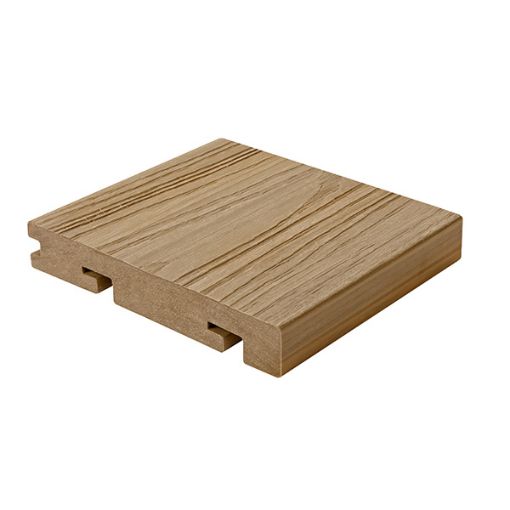 Picture of 22.5 X 150mm X 3.6m COMPOSITE PRIME HD DECK DUAL BULLNOSE SOLID BOARD - NATURAL OAK