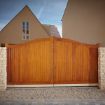 Picture of SWEPT TOP MANOR GATE - MADE TO ORDER
- LEAD TIME APPROXIMATELY 8 - 10 WEEKS FROM ORDER
- MANUFACTURER RECOMMENDS 3 COATS OF RESTOL WOOD OIL OR SIMILAR PRIOR TO FITTING