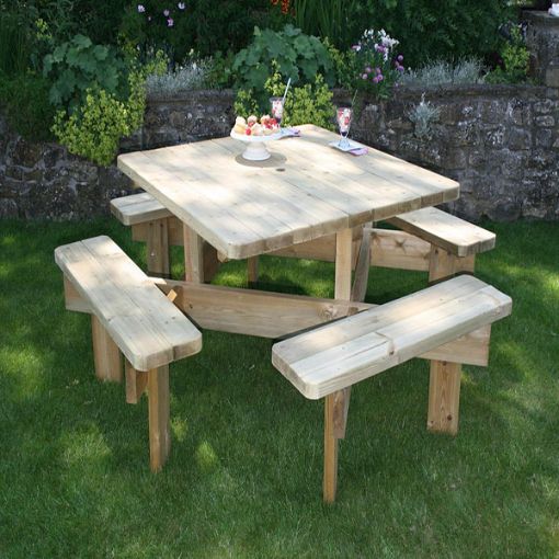 Picture of DARTMOOR SQUARE PICNIC TABLE - Special Order