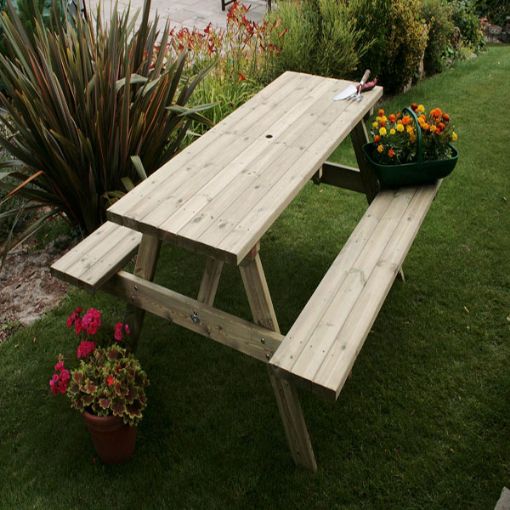 Picture of HUTTON RECTANGULAR PICNIC TABLE - Special Order