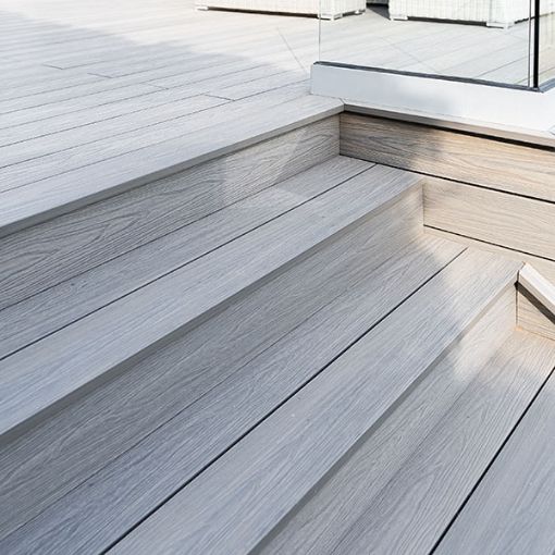 Picture of 22.5 X 150mm X 3.6m COMPOSITE PRIME HD DECK DUAL BULLNOSE SOLID BOARD - ANTIQUE