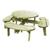 Picture of ROUND PICNIC TABLE - 8 SEATER