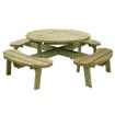 Picture of ROUND PICNIC TABLE - 8 SEATER