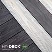 Picture of 22.5 X 143mm X 3.6m COMPOSITE PRIME HD DECK DUAL - ANTIQUE & CARBON
To validate the product warranty:
- All deck boards must be installed in accordance with the Composite Prime HD Deck Dual fitting guide
- You must register your decking at composite-prime.com/register-warranty/ within 45 days of purchase