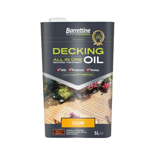 Picture of BARRETTINE DECKING TREATMENT CLEAR - 5 LITRE