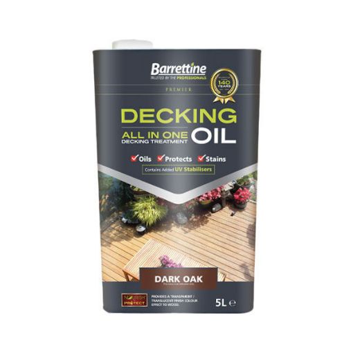 Picture of BARRETTINE DECKING TREATMENT DARK OAK - 5 LITRE