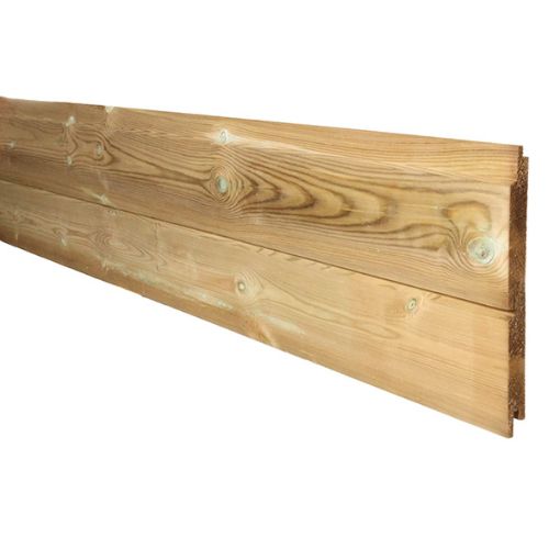 Picture of ex. 25 X 150mm X 5.1m HORIZONTAL SHADOW GAP T&G - TREATED
120mm COVER, 21mm FINISHED THICKNESS
THIS PROFILE SHOULD BE USED HORIZONTALLY