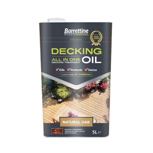 Picture of BARRETTINE DECKING TREATMENT NATURAL OAK - 5 LITRE