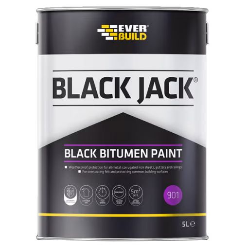 Picture of 5.0 LTR. BLACK JACK 901 BITUMEN PAINT