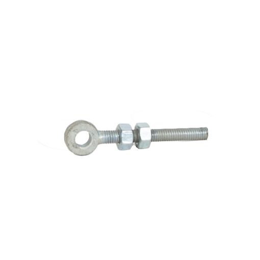 Picture of M12 X 100mm ADJUSTABLE GATE EYE + 2 NUTS (12mm PIN) - BZP