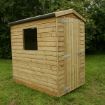 Picture of 4' X 6' APEX SHED - SPECIAL ORDER
- Supplied flat packed
- Height: 2100mm
- Width: 1220mm
- Depth: 1825mm
- ex. 19x125mm shiplap cladding (15mm finished thickness)
- ex. 25x125mm T&G floor & roof sections (20mm finished thickness)
- 1x Perspex window on 1825mm side
- 15 Year Treated Right Warranty
- Current lead time: 