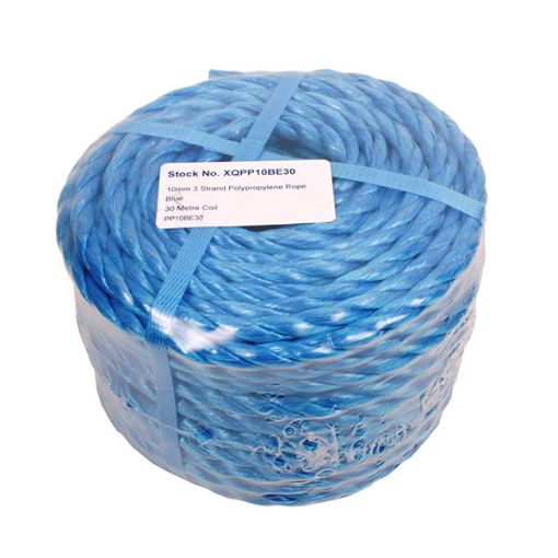 Picture of 6mm X 30m BLUE POLYPROPYLENE TWISTED ROPE