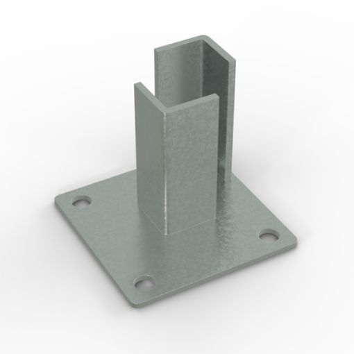 Picture of DuraPost® Corner Post Bolt Down | 125mm Galv
